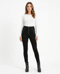 Heidi Outlet - Vamor | Geschnürte Hochgeschnittene Hose Damen