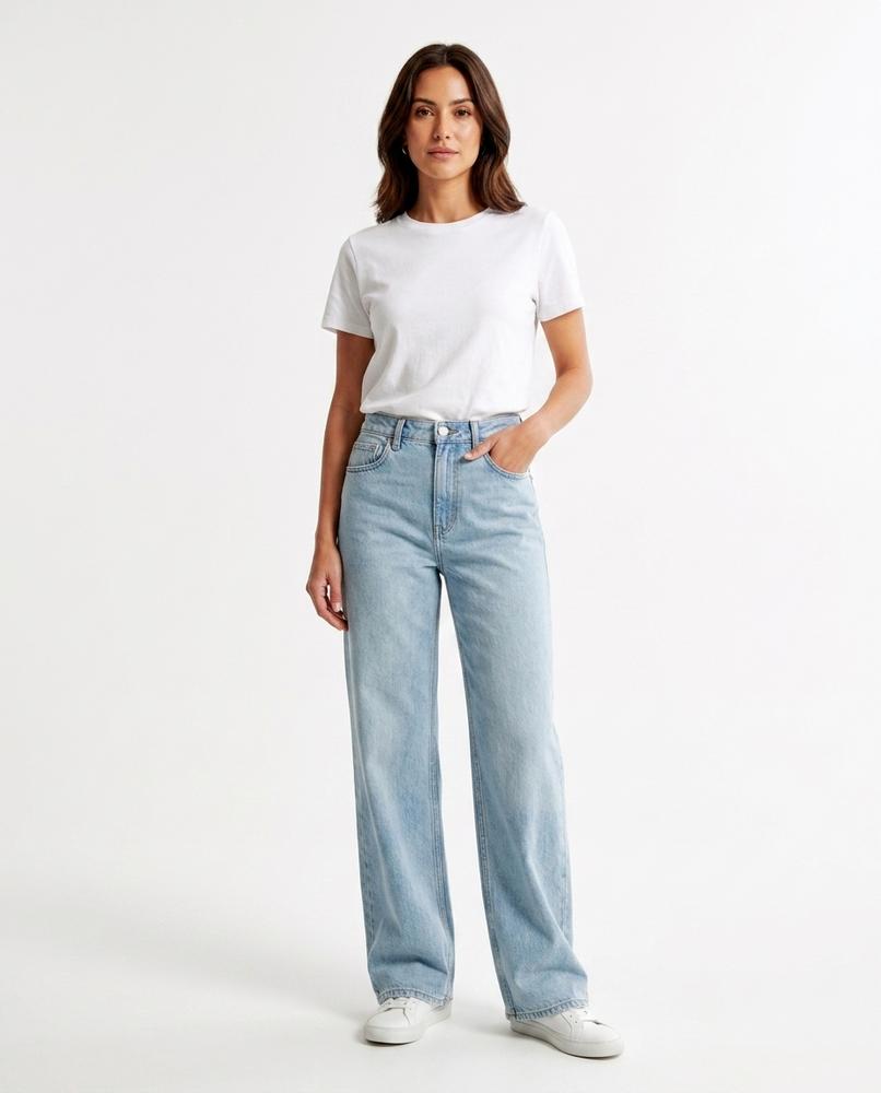 Heidi Outlet - Tidan | Weit Geschnittene Hochsitzende Hose Damen