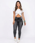 Heidi Outlet - Nomel | Eng Anliegende Gewaschene Hose Damen
