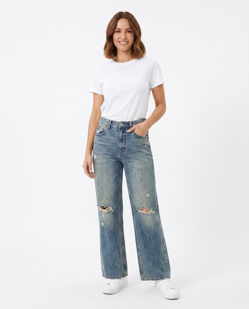 Heidi Outlet - Laral | Gerade Geschnittene Baumwoll Hose Unisex