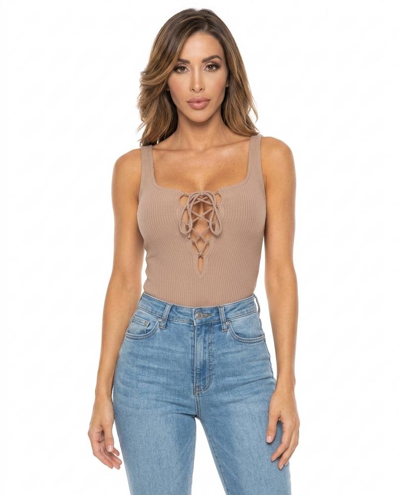 Heidi Outlet - Kelan | Langärmliges Geripptes Shirt Damen