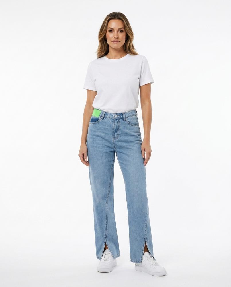 Heidi Outlet - Mamon | Gerade Geschnittene Baumwoll Hose Damen