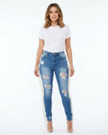 Heidi Outlet - Vevel | Gefranste Zerrissene Hose Damen