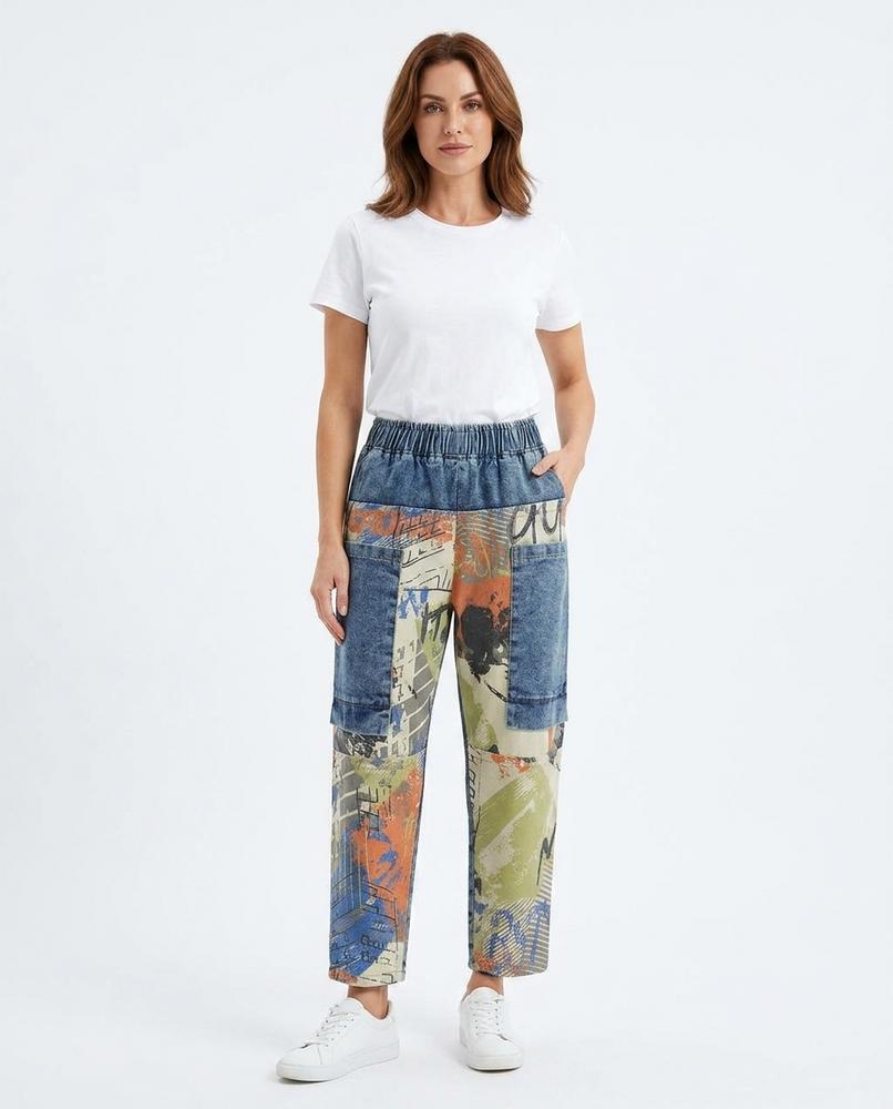 Heidi Outlet - Romin | Gemustert Locker Hose Unisex