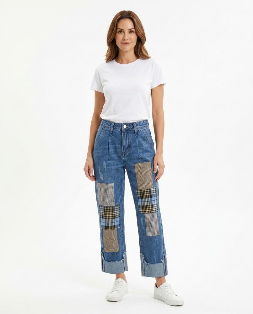 Heidi Outlet - Lyvin | Gepatchte Gerade Geschnittene Hose Damen