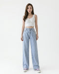 Heidi Outlet - Mamel | Gerade Geschnittene Baumwoll Hose Damen