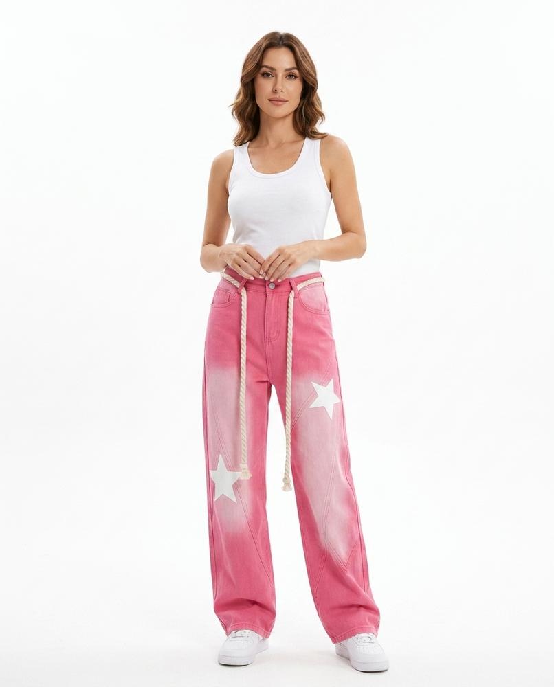 Heidi Outlet - Misen | Weit Geschnittene Applizierte Hose Damen
