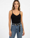 Heidi Outlet - Keron | Körperbetont Ärmellos Top Damen