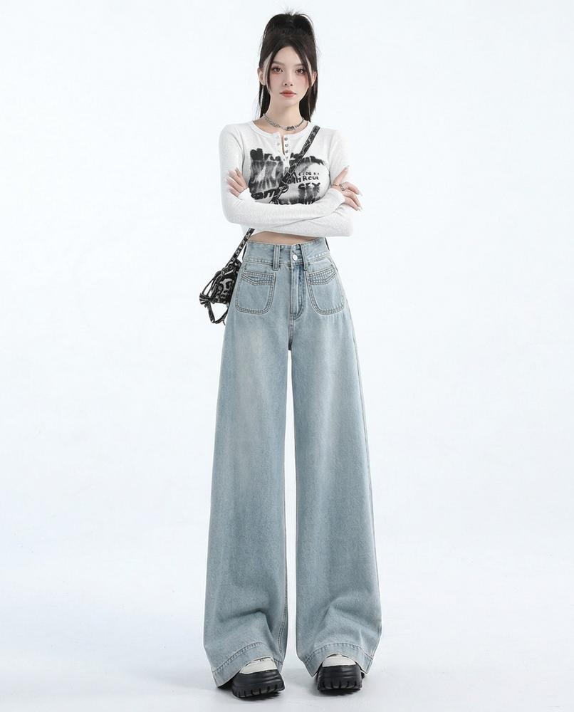 Heidi Outlet - Latal | Hochgeschnittene Weite Hose Damen