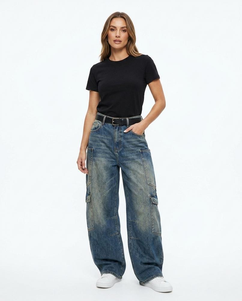 Heidi Outlet - Yohal | Weit Geschnittene Denim Hose Unisex