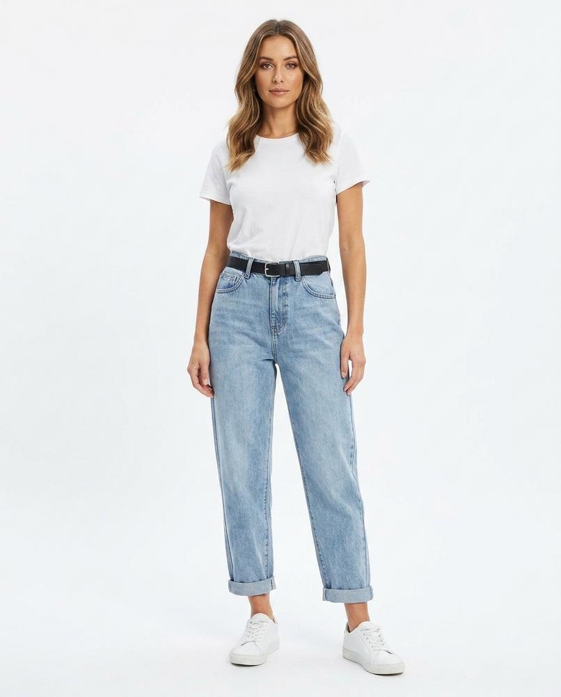 Heidi Outlet - Kezan | Hochgeschnittene Gewaschene Hose Damen