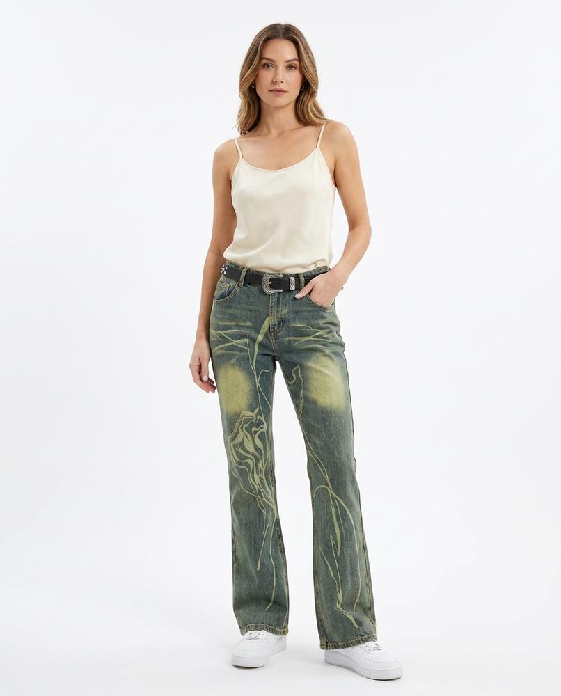 Heidi Outlet - Rakar | Ausgestellte Bedruckte Hose Damen
