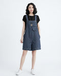 Heidi Outlet - Kesol | Gestreiftes Latz Kleid Damen