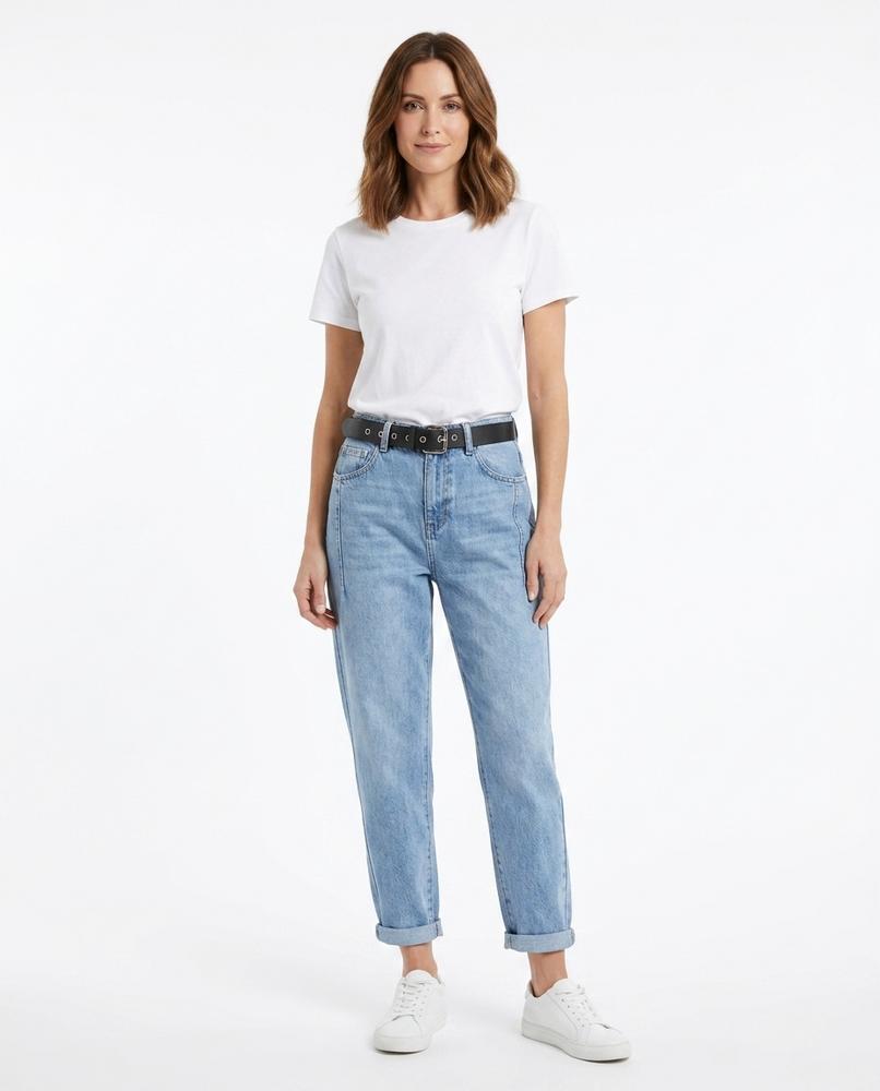 Heidi Outlet - Elral | Hochgeschnittene Karottenförmige Hose Damen
