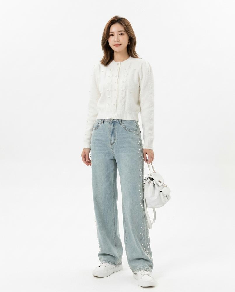 Heidi Outlet - Sedar | Weit Geschnittene Besetzte Hose Damen