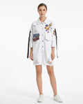 Heidi Outlet - Nolan | Kurzärmliges Geknöpftes Kleid Damen