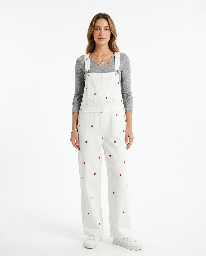 Heidi Outlet - Zedan | Bestickte Baumwoll Hose Damen
