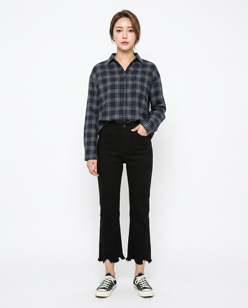 Heidi Outlet - Lymer | Gerade Geschnittene Gefranste Hose Unisex