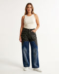 Heidi Outlet - Arvin | Zweifarbige Baumwoll Hose Unisex
