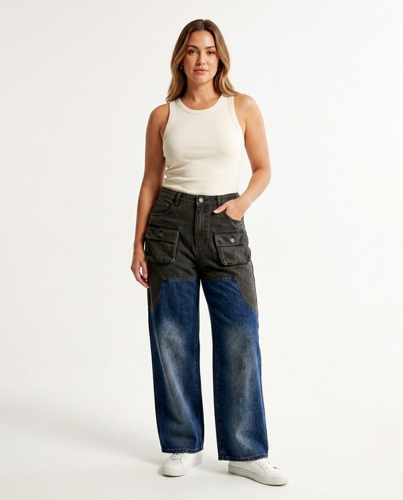 Heidi Outlet - Arvin | Zweifarbige Baumwoll Hose Unisex