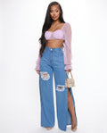 Heidi Outlet - Ellen | Weit Geschnittene Denim Hose Damen