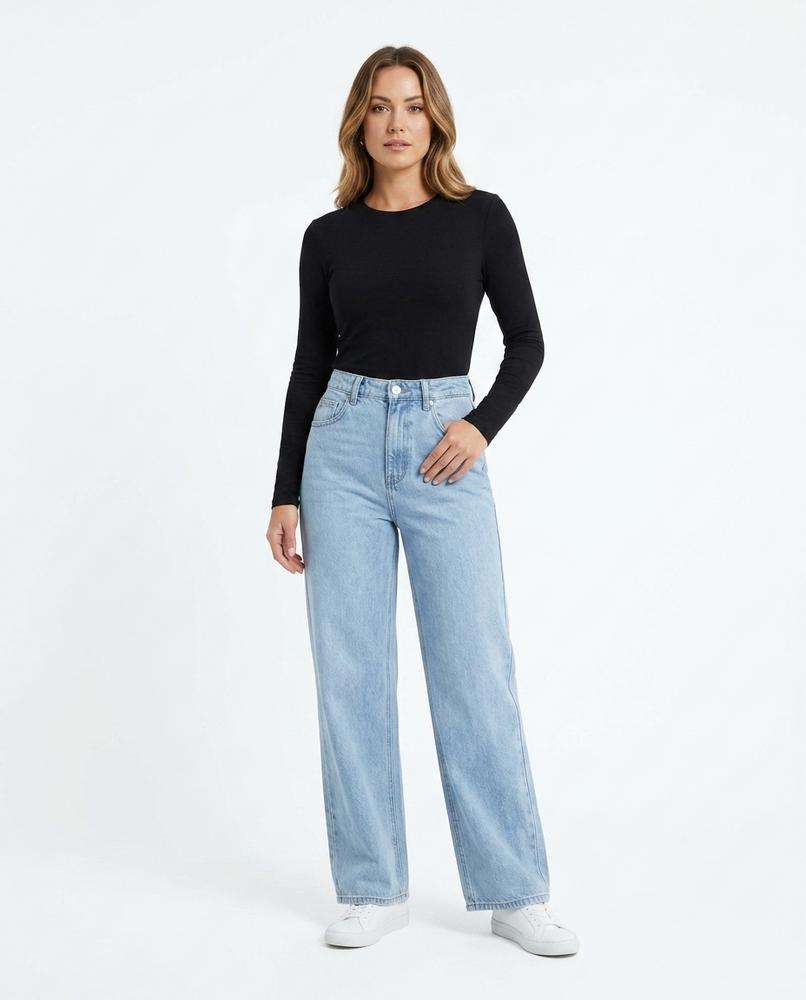 Heidi Outlet - Mivar | Hochgeschnittene Weite Hose Damen
