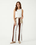 Heidi Outlet - Sadar | Farbgeblockte Ausgestellte Hose Damen