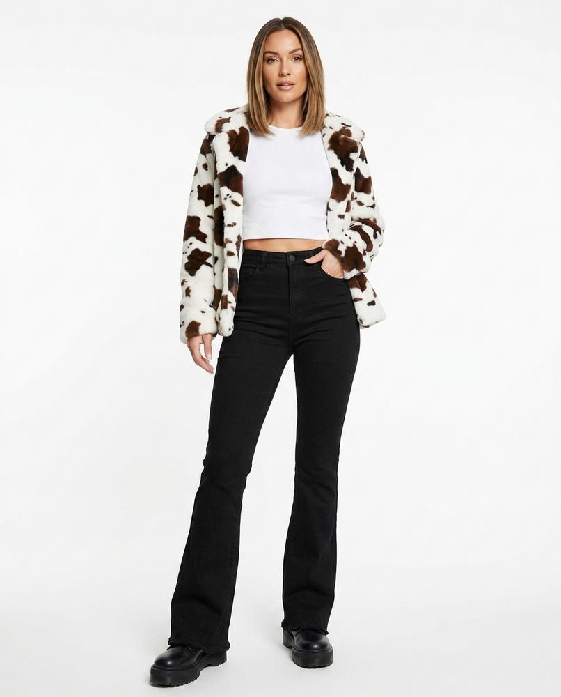 Heidi Outlet - Rinal | Hochgeschnittene Ausgestellte Hose Damen