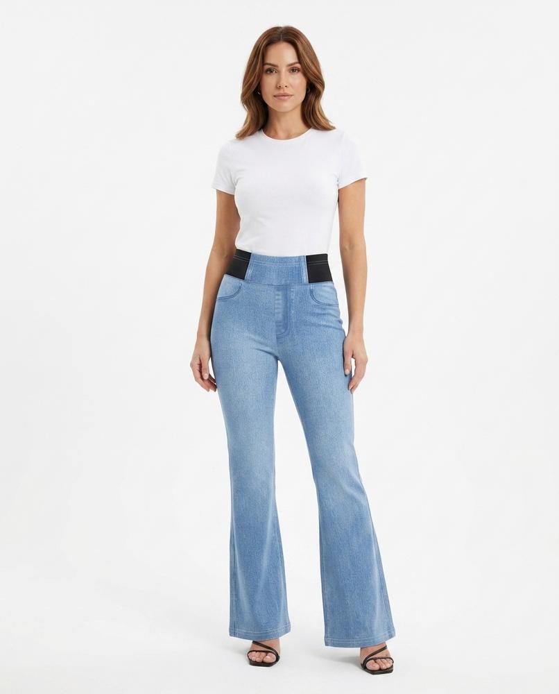 Heidi Outlet - Zamon | Ausgestellte Elastische Hose Damen
