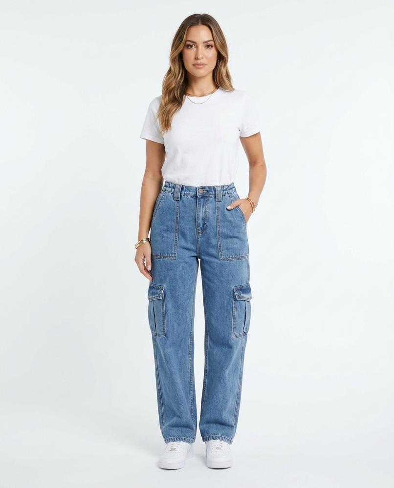 Heidi Outlet - Yomon | Kontrastgesteppte Gerade Geschnittene Hose Damen