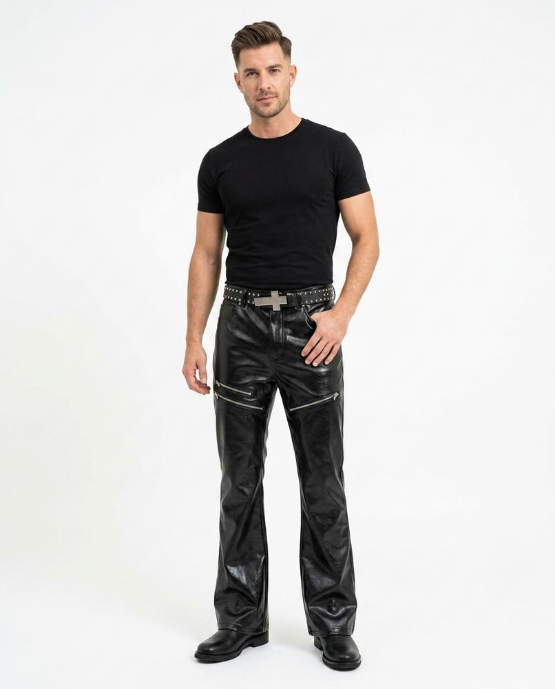 Heidi Outlet - Riser | Glänzende Ausgestellte Hose Unisex