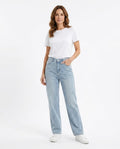 Heidi Outlet - Ravin | Besetzte Gerade Geschnittene Hose Damen