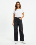 Heidi Outlet - Vimel | Zerrissene Gerade Geschnittene Hose Damen