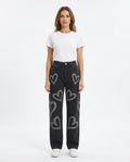 Heidi Outlet - Rotor | Gerade Geschnittene Baumwoll Hose Damen