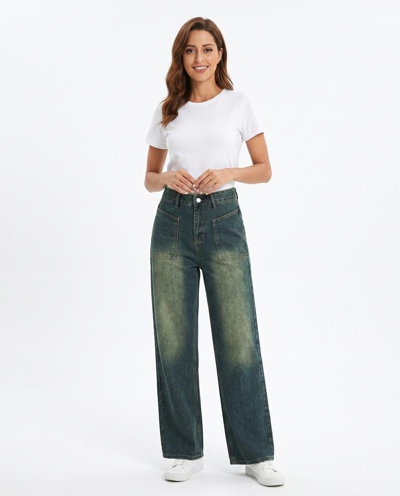 Heidi Outlet - Lyhal | Gewaschene Gerade Geschnittene Hose Unisex
