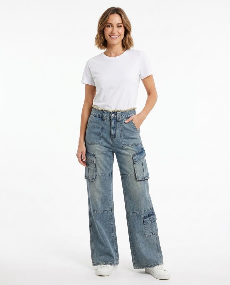 Heidi Outlet - Rirel | Weit Geschnittene Verwaschene Hose Unisex