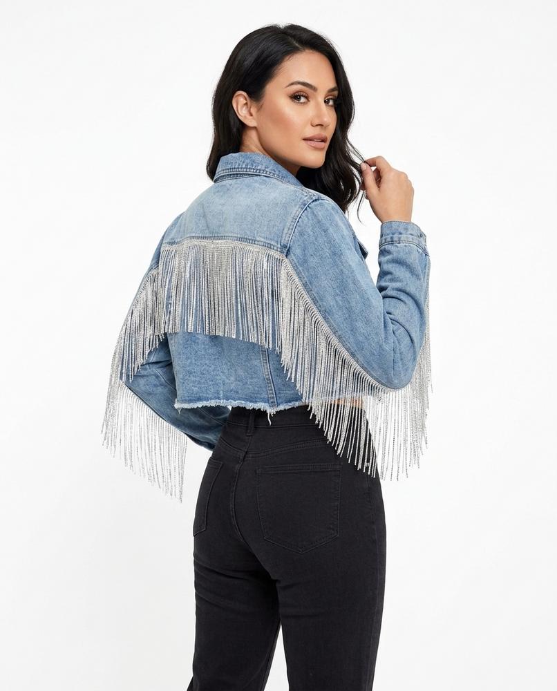 Heidi Outlet - Lenal | Gekürzte Fransige Jacke Damen