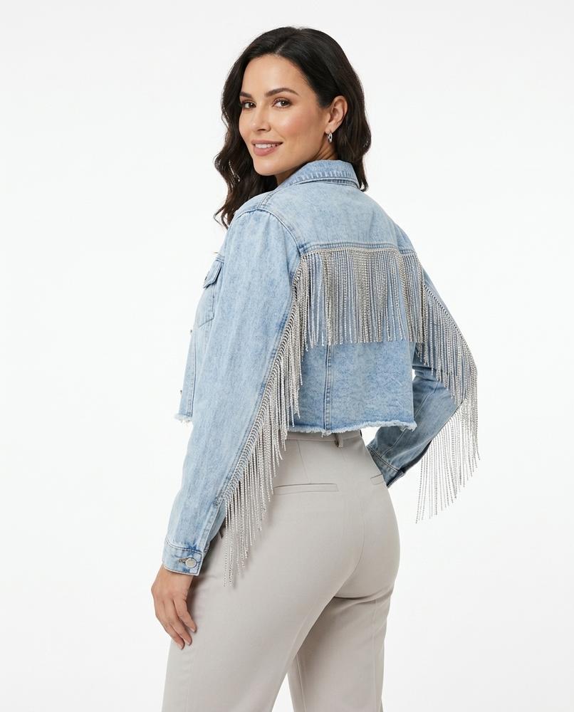 Heidi Outlet - Lenal | Gekürzte Fransige Jacke Damen