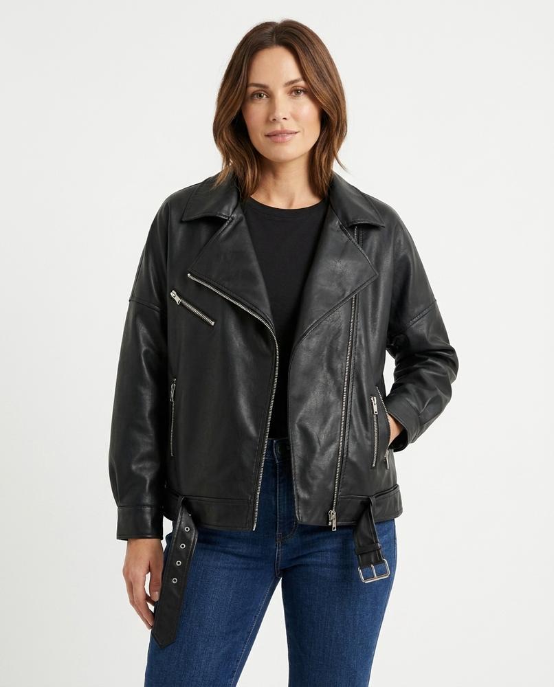 Heidi Outlet - Kasin | Asymmetrisch Gegürtet Jacke Damen