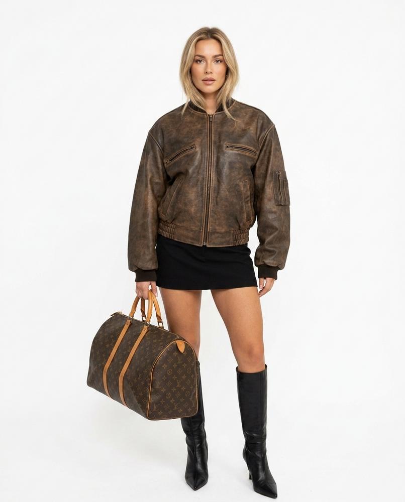 Heidi Outlet - Letal | Used-Look Oversized Jacke Damen