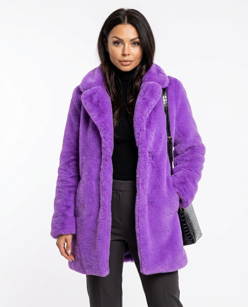 Heidi Outlet - Arlan | Plüschig Verschlusslos Mantel Damen