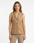 Heidi Outlet - Canal | Lederne Taillierte Weste Damen