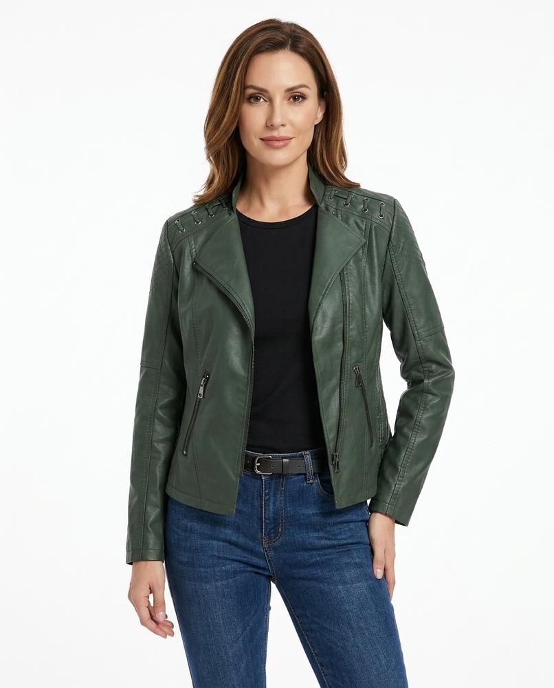 Heidi Outlet - Maron | Asymmetrisch Tailliert Jacke Damen