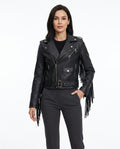 Heidi Outlet - Lehal | Asymmetrisch Fransenbesetzt Jacke Damen