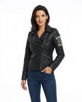 Heidi Outlet - Miven | Asymmetrische Bestickte Jacke Damen