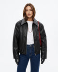 Heidi Outlet - Tasen | Reißverschluss Kunstleder Jacke Damen