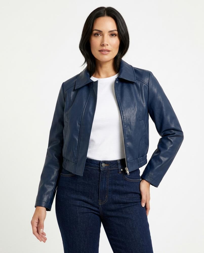 Heidi Outlet - Maser | Kurz Geschnittene Glatte Jacke Damen