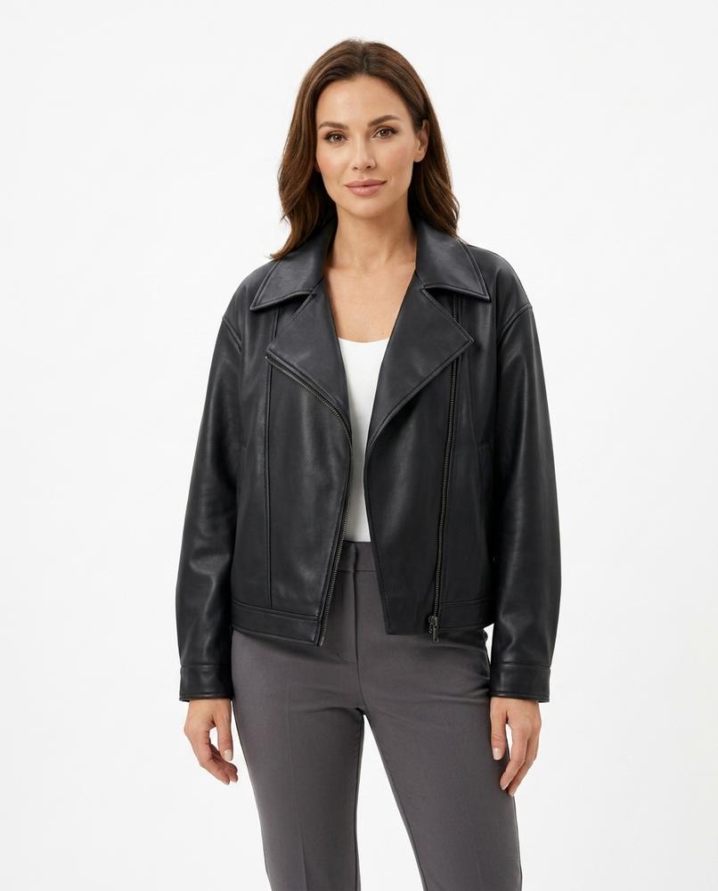 Heidi Outlet - Yoren | Oversized Kunstleder Jacke Damen