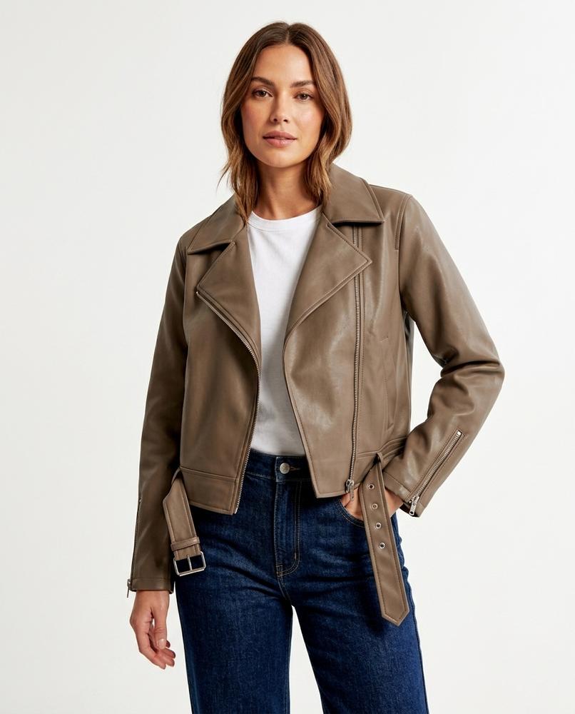 Heidi Outlet - Yoren | Oversized Kunstleder Jacke Damen