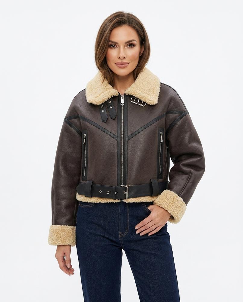 Heidi Outlet - Color | Gefütterte Begürtelte Jacke Damen